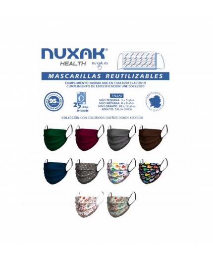 MASCARILLA NUXAK CABEZA DE RATON NIÑOS (6-9 AÑOS)