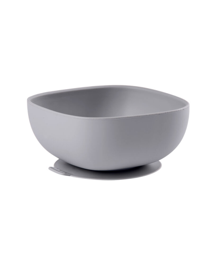 Beaba bol silicona ventosa gris
