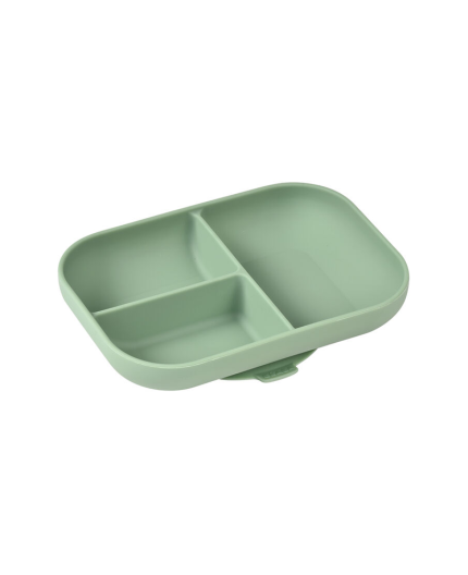 Beaba plato dividido silicona verde salvia