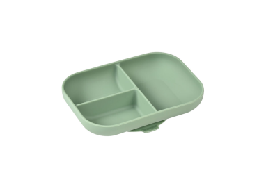 Beaba plato dividido silicona verde salvia