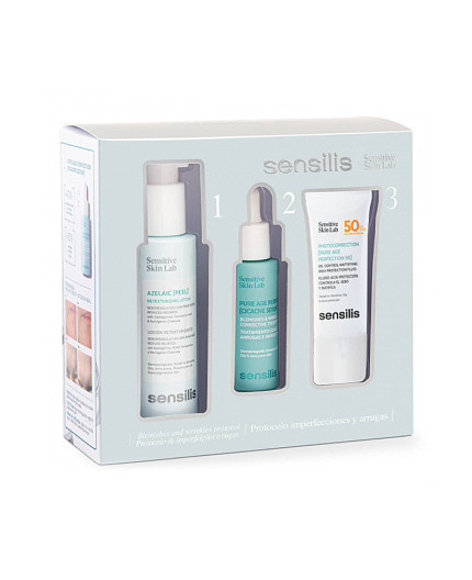 Sensilis pack protocolo pure age imperfecciones y arrugas