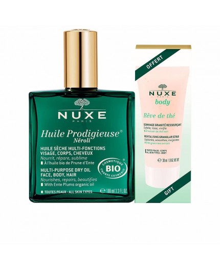 NUXE HUILE PRODIGIEUSE NEROLI + EXFOLIANTE REV