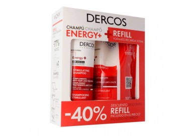 DERCOS CHAMPU ENERGY 400ML + RECARGA 500ML