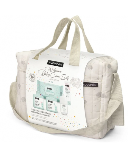 SUAVINEX BOLSO PASEO WELCOME BABY CARE SET BEIGE