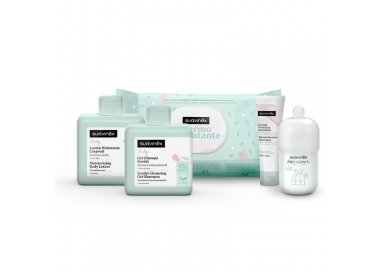 SUAVINEX BOLSO PASEO WELCOME BABY CARE SET BEIGE