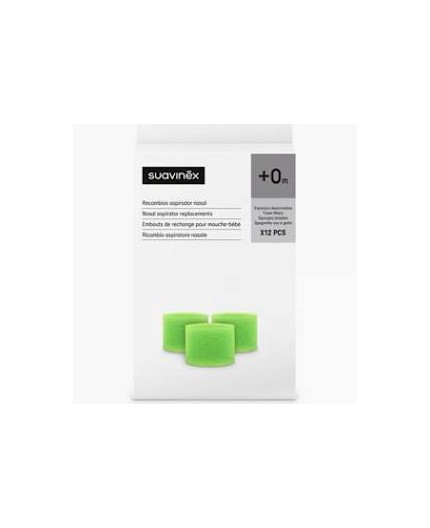 SUAVINEX RECAMBIOS ASPIRADOR NASAL 12 UNIDADES +0M