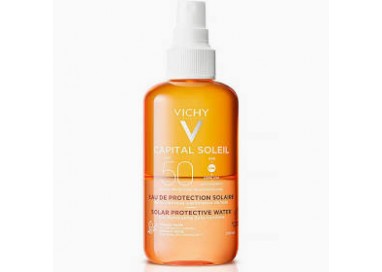 VICHY CAPITAL SOLEIL AGUA PROTECTORA SPF 50+ CON BETACAROTENO 200ML