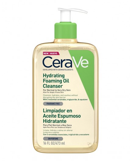 CERAVE LIMPIADOR EN ACEITE ESPUMOSO HIDRATANTE 473ML