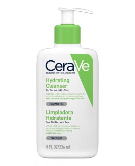 CERAVE LIMPIADORA HIDRATANTE PIEL NORMAL A SECA 236ML