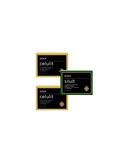 GOAH CLINIC PACK SILUETA PERFECTA ( 2 CELULIT + 1SILUIT REGALO)
