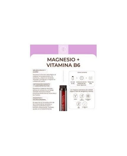 KOBHO MAGNESIO + VIT B6 DUPLO 20+20 VIALES
