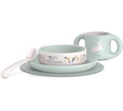 SUAVINEX VAJILLA INFANTIL VERDE APRENDIZAJE