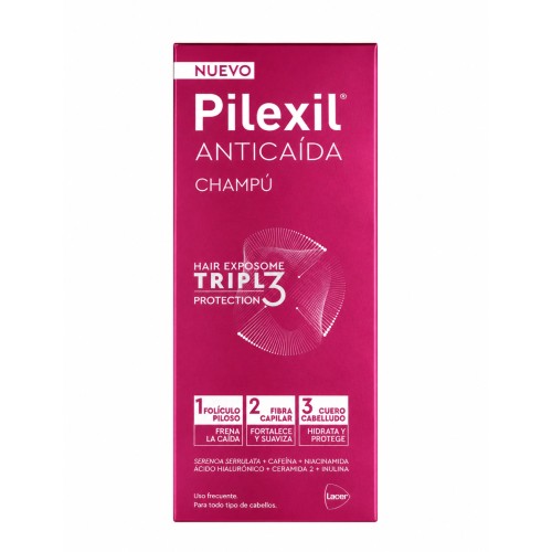 PILEXIL CHAMPÚ ANTICAIDA TRIPL3 PROTECTION 450ML