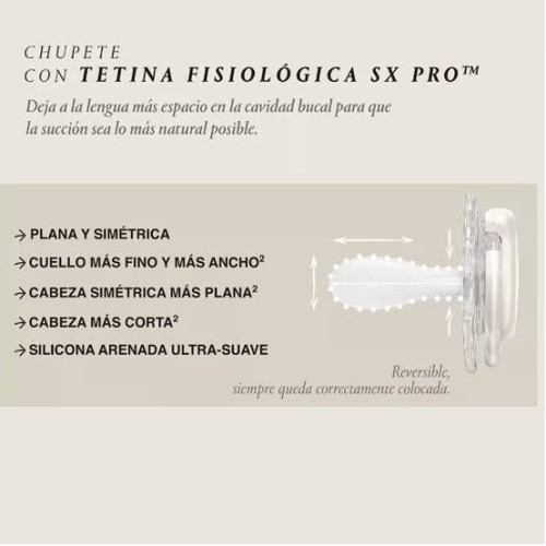 SUAVINEX CHUPETE PREMIUM CON TETINA FISIOLOGICA SILICONA 0-6M