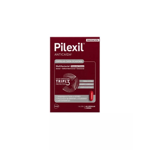 PILEXIL ANTICAIDA CAPSULAS CAIDA OCASIONAL 60 CAP + CEPILLO REGALO
