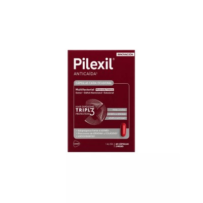 PILEXIL ANTICAIDA CAPSULAS CAIDA OCASIONAL 60 CAP + CEPILLO REGALO