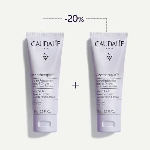 CAUDALIE VINOTHERAPIST CREMA DE MANOS Y UÑAS DUPLO 2X75 ML