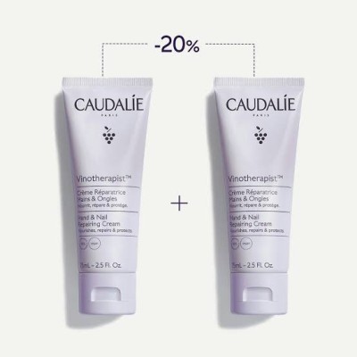 CAUDALIE VINOTHERAPIST CREMA DE MANOS Y UÑAS DUPLO 2X75 ML